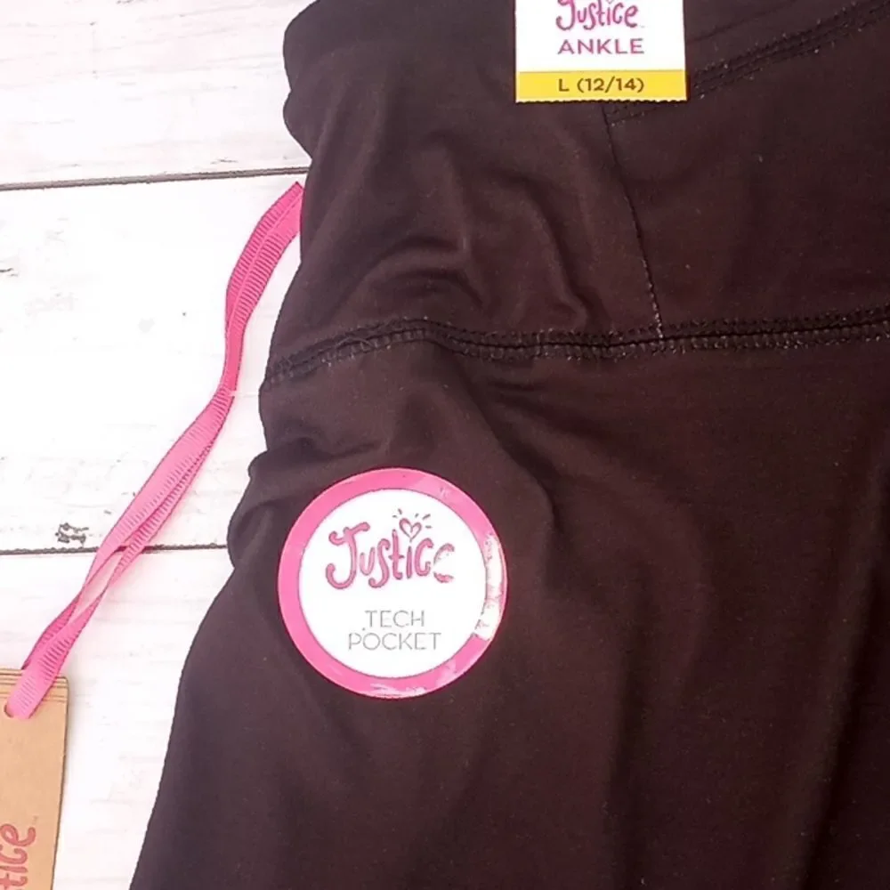 Girls Justice Tank Top Shirt & Pants 2pc Outfit Size L